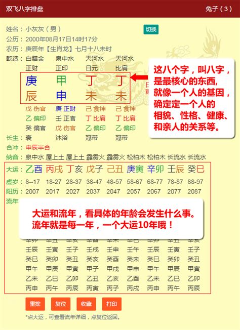 生成八字|八字命盤排盤